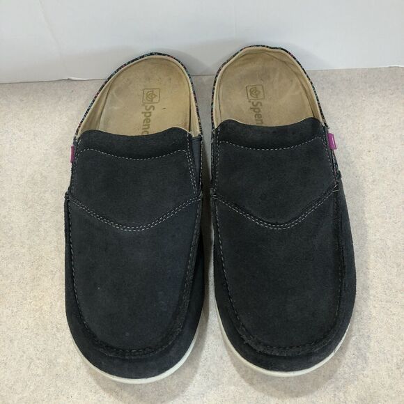 Women’s Spenco Siesta Via Slide Clog Iron Gat Floral‎ Gray Size 12B - Picture 2 of 10